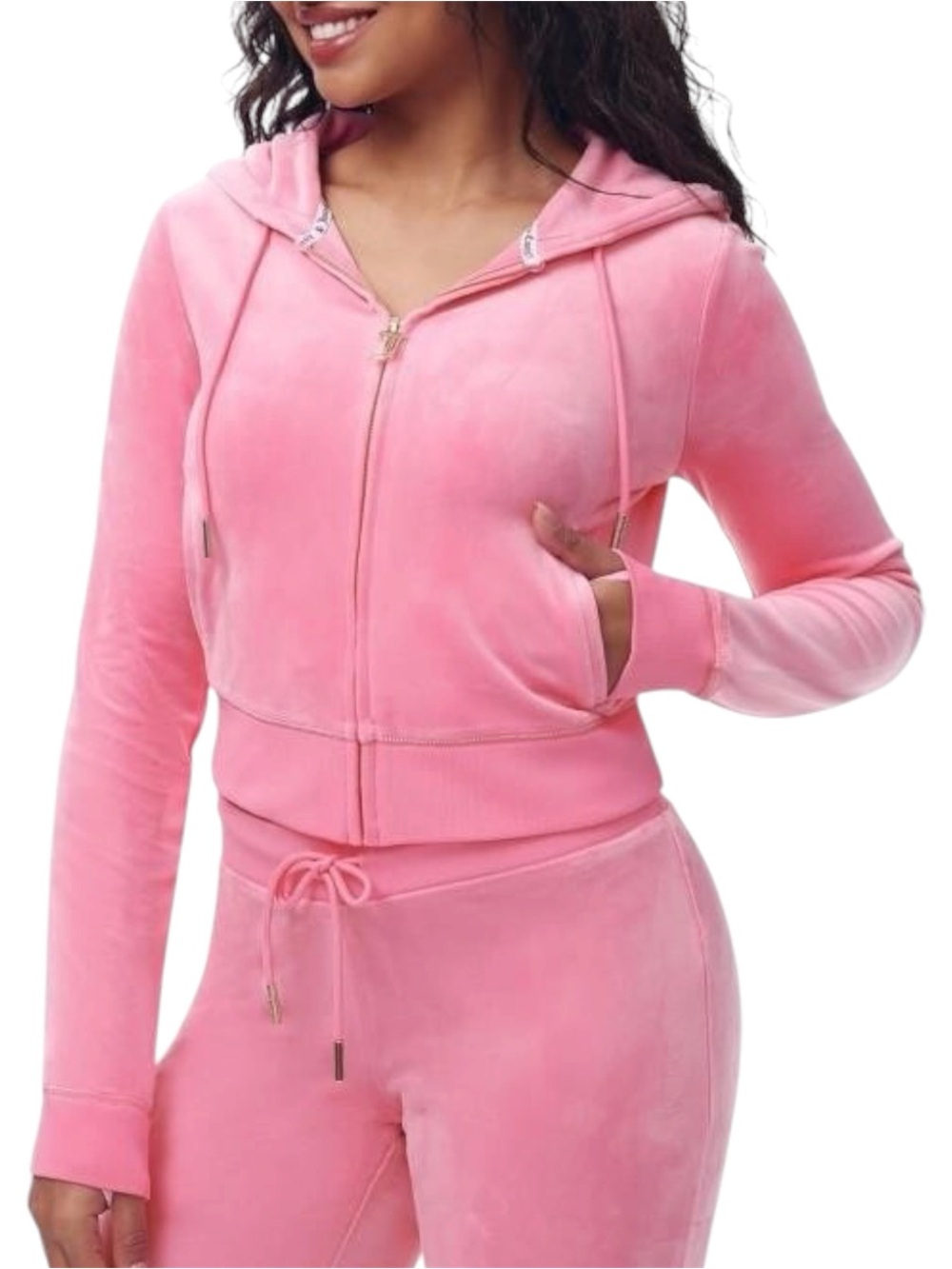 NEW!! JUICY COUTURE BLING TRACK JACKET HOODIE Sz M